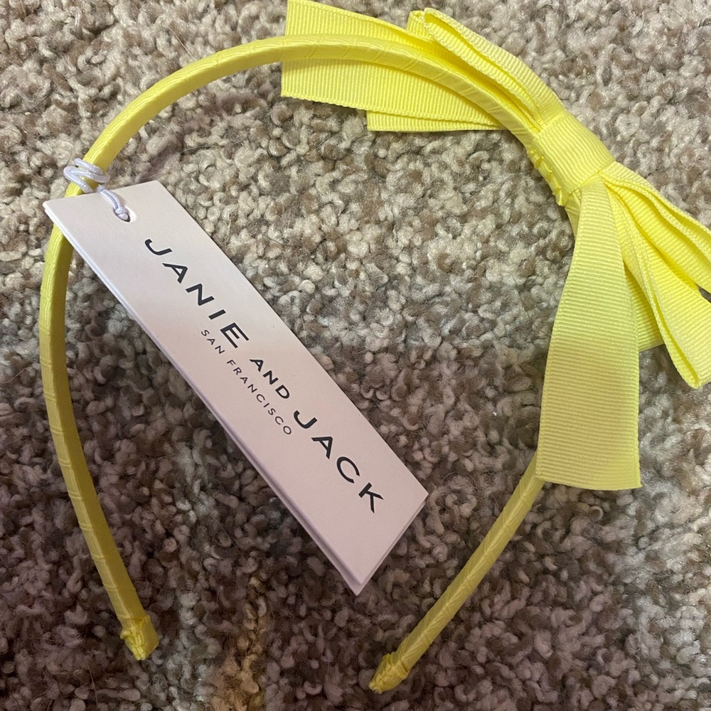 Janie and Jack Sunny Yellow Bow Headband